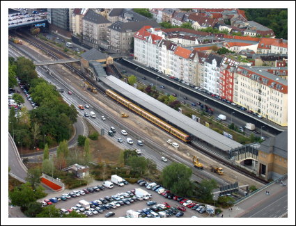 S-bahn Witzlebel från Funkturm